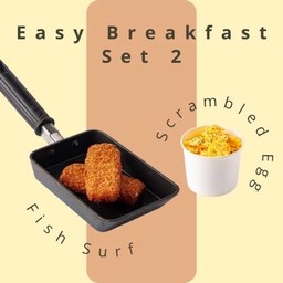 เซตอาหารเช้า 2 (ไข่นุ่ม+ปลาทอด 2 ชิ้น)