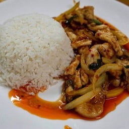 ข้าวราดพริกเผา [หมู,ไก่]