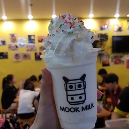 นมสดปั่น+วิป