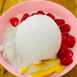 ทับทิมกรอบขนุนมะพร้าวอ่อน(น้ำกะทิสด)