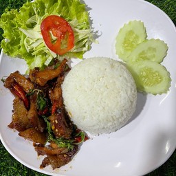 ข้าวคอหมูย่าง