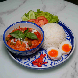 ข้าวแกงพะแนงไก่