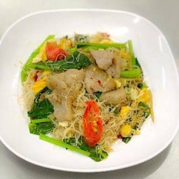 ผัดขี้เมาเส้นหมี่กุ้งLM