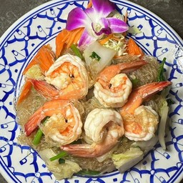 กุ้งผัดวุ้นเส้น