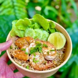 ข้าวผัด ทะเล (ปลาหมึก,กุ้ง)