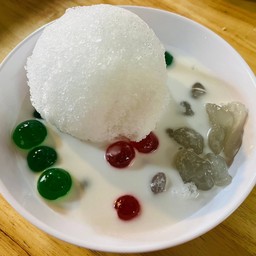 เยลลี่เขียวเยลลี่แดงลูกชิด(น้ำกะทิสด)