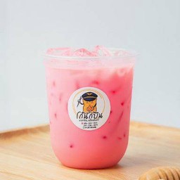 น้ำเต้าหู้นมชมพูเย็น pink Soybean milk