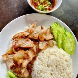 ข้าวคอหมูย่าง น้ำจิ้มแจ่ว