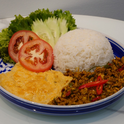 ข้าวแกงคั่วกลิ้งไข่ข้น