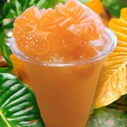 ส้ม โยเกิร์ต ปั่น