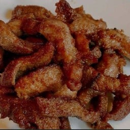 หมูทอดน้ำปลา (กับข้าว)