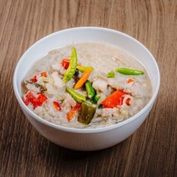 ปลาอินทรียหลน ผักสด