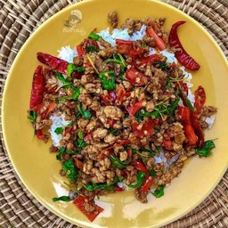 ข้าวกระเพราหมูสับบ