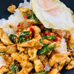 2x กะเพราไก่ราดข้าว 2กล่อง