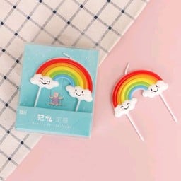 เทียน รูปเรนโบว์  1 ชิ้น