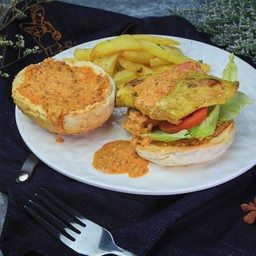 Chicken Satay Burger