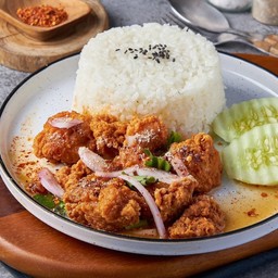 ข้าวไก่กรอบ ครัวคุณแอ๊ว ดอนเมือง