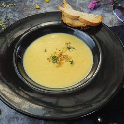 Japanese fusion corn soup