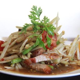 ตำคอหมูย่าง