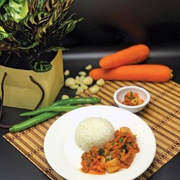 ข้าวหมูผัดกิมจิ