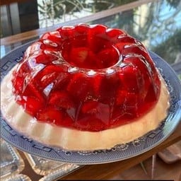 Strawberry Jelly Pannacotta