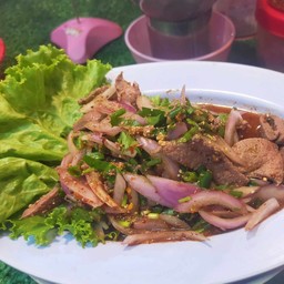 ลาบตับหวานหมู