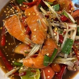 ตำปลาแซวม่อนมีเส้น