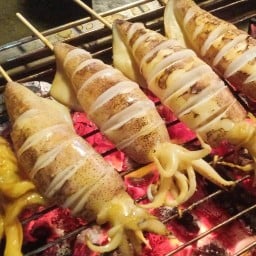 หมึกย่างนายหยอง ปากน้ำปราณบุรี