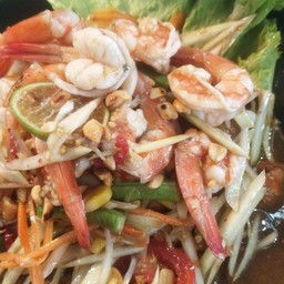 ตำโคราช+กุ้งสุก
