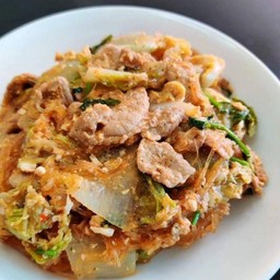 สุกี้แห้งหมู