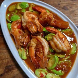 ผัดสะตอกะปิ