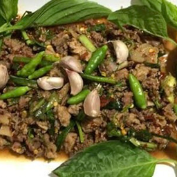 ลาบเนื้อสุก