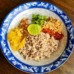 เกาเหลาต้มยำหมูสับล้วน | 冬阴功卤猪排（猪肉碎）Marinated Pork Chop With Tom Yum (Minced Pork)