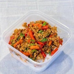 ข้าวราดกะเพราหมูสับ ด่วน
