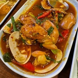 หอยลายผัดพริกเผา