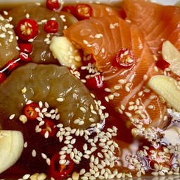 กุ้งดอง+แซลมอนดองจัมโบ้