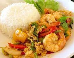 กุ้งผัดผงกะหรี่