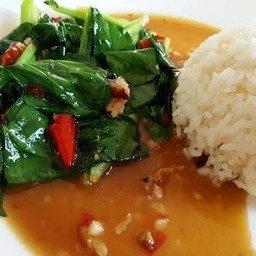 ข้าว คะน้าปลาเค็ม