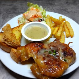 สเต็กไก่พริกไทยดำ