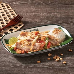 ตำคอหมูย่าง