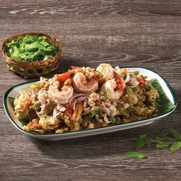 ยำผักหวานกุ้งสด