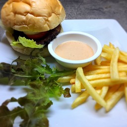 เบอร์เกอร์เนื้อบด BBQ