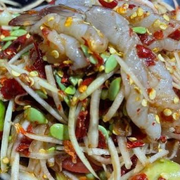 ตำปลาร้ากุุ้งสด