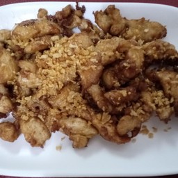 ไก่กระเทียมพริกไทย#