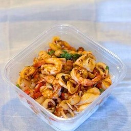 ข้าวราดกะเพราทะเล ด่วน