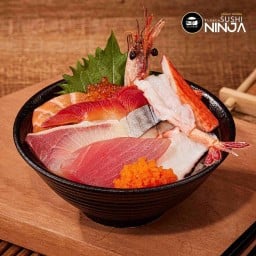 ข้าวหน้าปลาดิบรวม