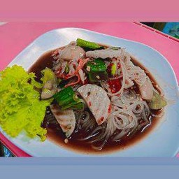 ตำเส้นเล็กหมูยอ