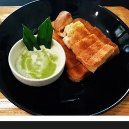 ปังปิ้งจิ้ม-สังขยาใบเตย