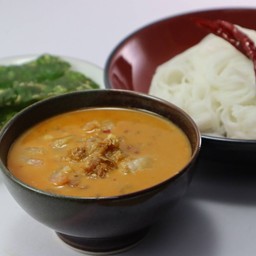 เซตขนมจีนน้ำพริกกุ้ง