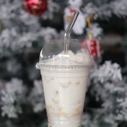 Banana caramel frothy